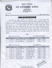 लिखित परीक्षाको नतिजा प्रकाशन सम्बन्धी सूचना ।